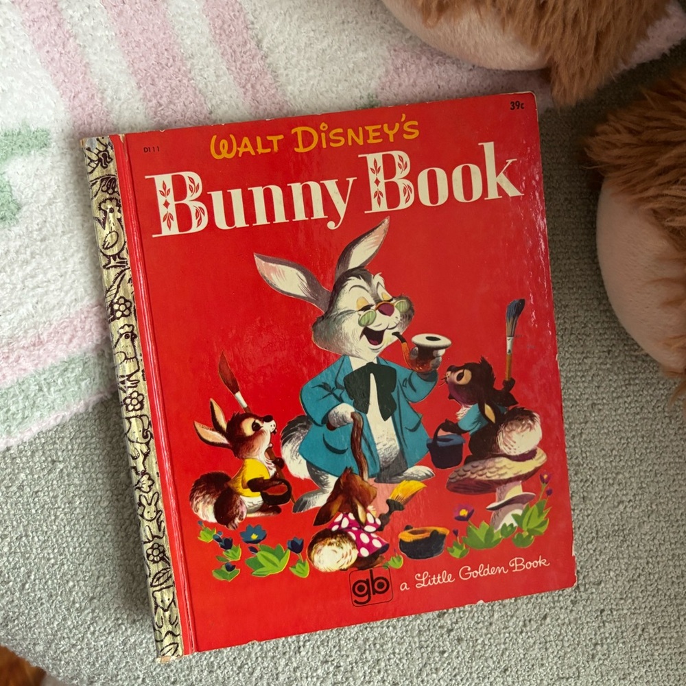 Bunny Book Walt Disney 1969 edition little golden book